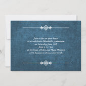 Bleu de la photo de la Faire-part de la graduation (Dos)