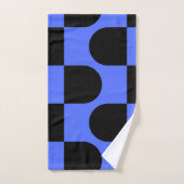 Bleu de la ville et blanc (Serviette à main)