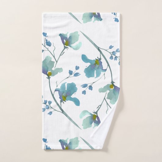 Bleu de l'aquarelle (Serviette à main)