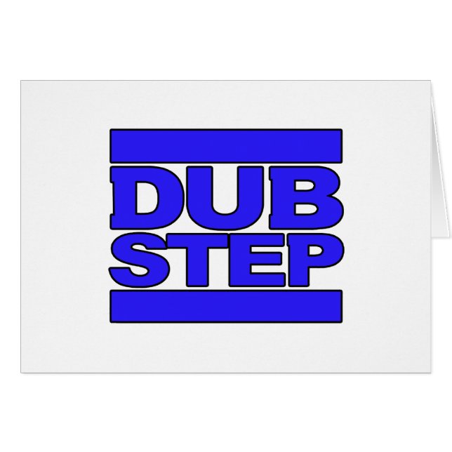 Bleu de logo de DUBSTEP (Devant horizontal)