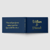 Bleu de marine Mariage moderne avec couverture rig (Complet)