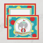 Bleu de Merci d'éléphant de cirque (Devant / Derrière)