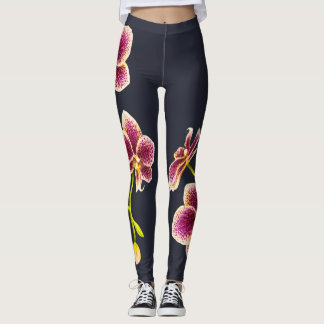 Bleu de minuit, Leggings d'orchidée tan
