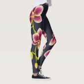 Bleu de minuit, Leggings d'orchidée tan (Droite)