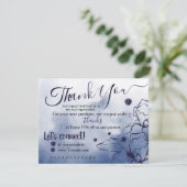 Bleu de minuit - Merci de votre carte de commande (Debout devant)