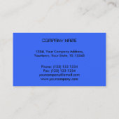 Bleu de modèle de carte de visite du bleu 2 de (Dos)