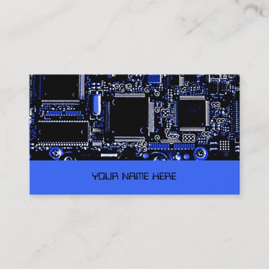 Bleu de modèle de carte de visite du bleu 2 de (Devant)