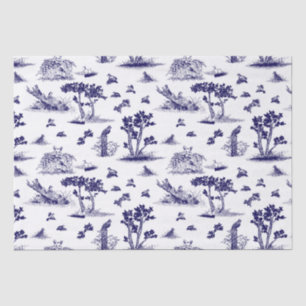 Bleu de papier de soie de soie de Bobwhite Toile