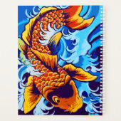 Bleu de poisson orange Koi (Dos)