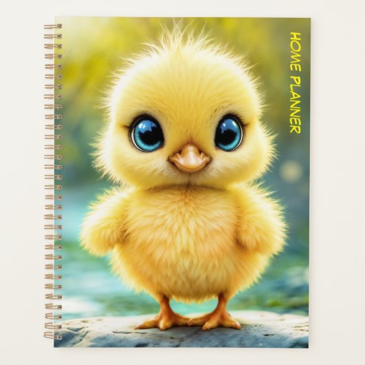 Bleu de poulet moelleux jaune soleil - Oiseau aux (Devant)