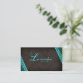 Bleu de salon de clou de dentelle de carte de (Debout devant)