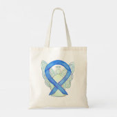 Bleu de sensibilisation Ruban Sac fourre-tout pers (Dos)