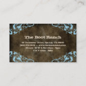 Bleu de suède de brun de carte de visite d'étoile (Dos)