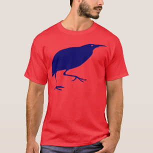 Bleu de T-shirt de butor étoilé