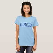 Bleu de T-shirt de LUEUR (Devant entier)