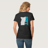 Bleu de T-shirt de SBT - bull-terrier du (Dos entier)