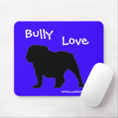 Bleu de tapis de souris de bouledogue (Avec souris)