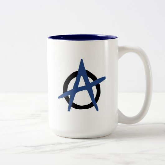 Bleu de tasse d'anarchie (Droit)