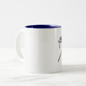 Bleu de tasse de cheval de dressage (Devant gauche)