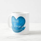 Bleu de tasse de grand-maman de première fois (Devant gauche)