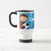 Bleu de tasse de lettre du nom 6 du football du (Gauche)