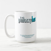 bleu de tasse de philosophe (Gauche)