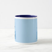 Bleu de tasse de sonnerie de paix de bâtiment (Centre)