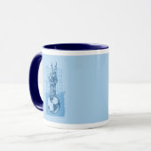 Bleu de tasse de sonnerie de paix de bâtiment (Devant gauche)