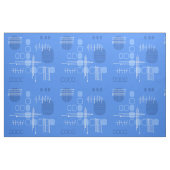 Bleu de tissu d'écorce Abstrait atomique (Fat Quarter)