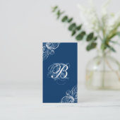 Bleu de wedding planner de carte de visite (Debout devant)
