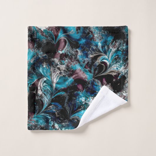 Bleu dégradé (Gant de toilette)