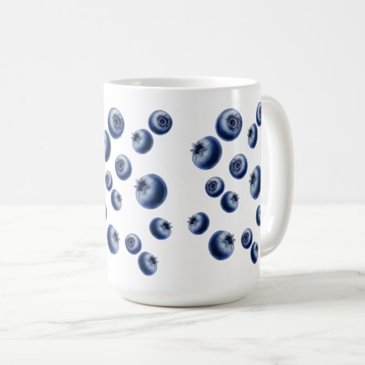Bleu délice Mug (Devant droit)