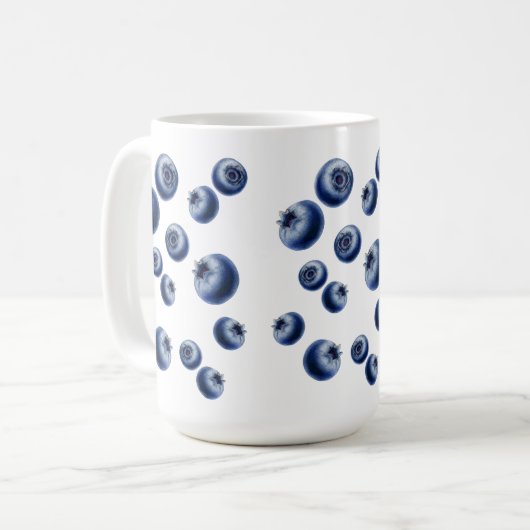 Bleu délice Mug (Devant gauche)