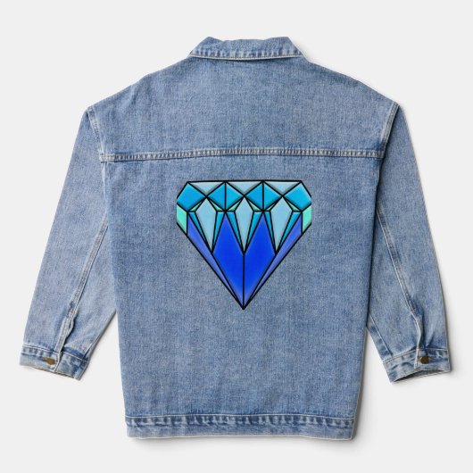 Bleu, denim diamant 💎, veste 🧥 (Verso)