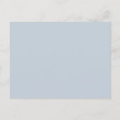 Bleu des éclats d'hiver ・ Faire-part bébé (Dos)