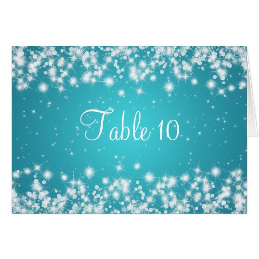 Bleu d'étincelle d'hiver de nombre de Tableau de (Devant horizontal)