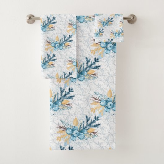 Bleu d'hiver de Noël et Filige d'argent (En situation)