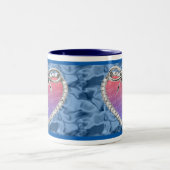 Bleu Diamant Coeur Frame Mug (Centre)