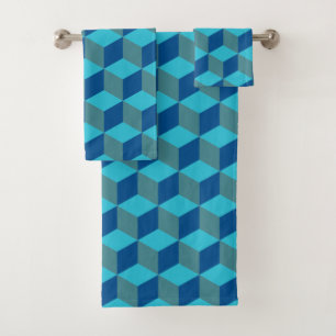 Bleu Diamant Conception - Ensemble de serviettes