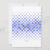 Bleu Diamants Photo Invitation (Dos)