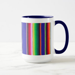 Bleu d'indigo couvrant mexicain de tasse