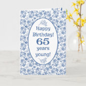 Bleu d'indigo sur la soixante-cinquième carte (Fleur jaune)