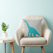 Bleu Dinosaur coussin clair gris (Chaise)