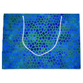 Bleu Dinosaure Masquer Sac Cadeau (Devant)