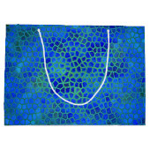 Bleu Dinosaure Masquer Sac Cadeau (Dos)