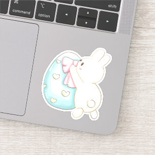 Bleu d'oeuf de Pâques Cute Vinyl Sticker