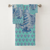 Bleu d'oeuf et jarres blanches de gingembre de Rob (En situation)