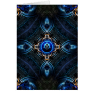 Bleu doré kaléidoscope