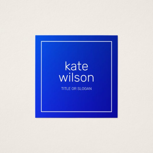 Bleu doré professionnel moderne (Devant)