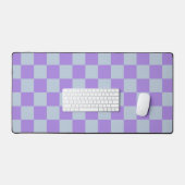 Bleu doux et À damiers lavande (Clavier et souris)